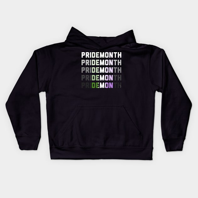 PriDEMONth Genderqueer Kids Hoodie by Art by Veya